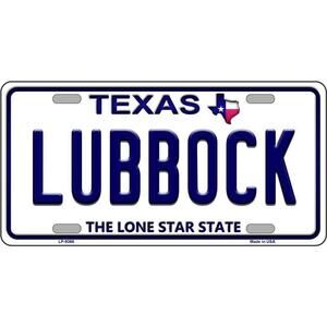 NCAA Lubbock Texas License Plate College Background Metal Red Raiders New Tech